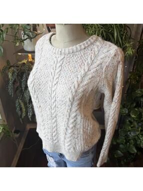 Hollister Cozy Cable Knit Sweater Large